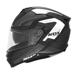 Casque moto Nox™ N304S - Carver Noir mat & Blanc - Vignette | Boutique biker