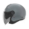 Casque jet Nox N182 gris nardo pour moto ou scooter urbain avec double écran.