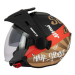 Casque jet trial - Swaps S769 Trooper Evo noir et or - Vignette | Boutique biker