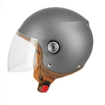 Casque jet moto vintage - Gasoline S100 Octane titane - Vignette | Boutique biker