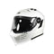 Casque modulable Simpson Darksome blanc, tricomposite, design audacieux, visière large.