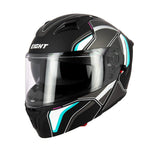 Casque moto modulable double écran - Eight S551 Dual Face noir et bleu - Vignette | Boutique biker