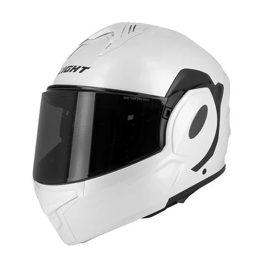 Casco modulare da moto FlipTech, bianco | Pre-ordine