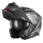 Casque modulable - N967 Conquer noir mat argent - Vignette | Boutique biker