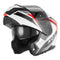 Casque moto modulable Nox N968 Shift blanc rouge brillant