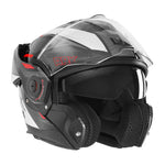 Casque modulable - Ark blanc rouge noir - Vignette | Boutique biker