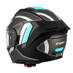 Casque moto modulable double écran - Eight S551 Dual Face noir et bleu - Vignette | Boutique biker