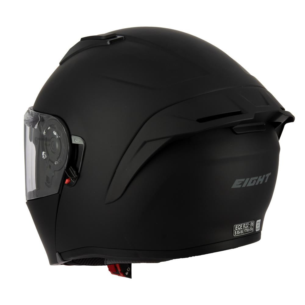 Casque modulable Pinlock ready Eight S551 Dual Face noir mat