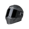 Casque modulable Simpson Darksome Gunmetal gris, design agressif pour motard, haute sécurité.