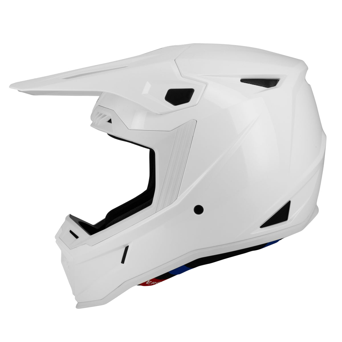 Casque cross Swaps Whip blanc, vue 2