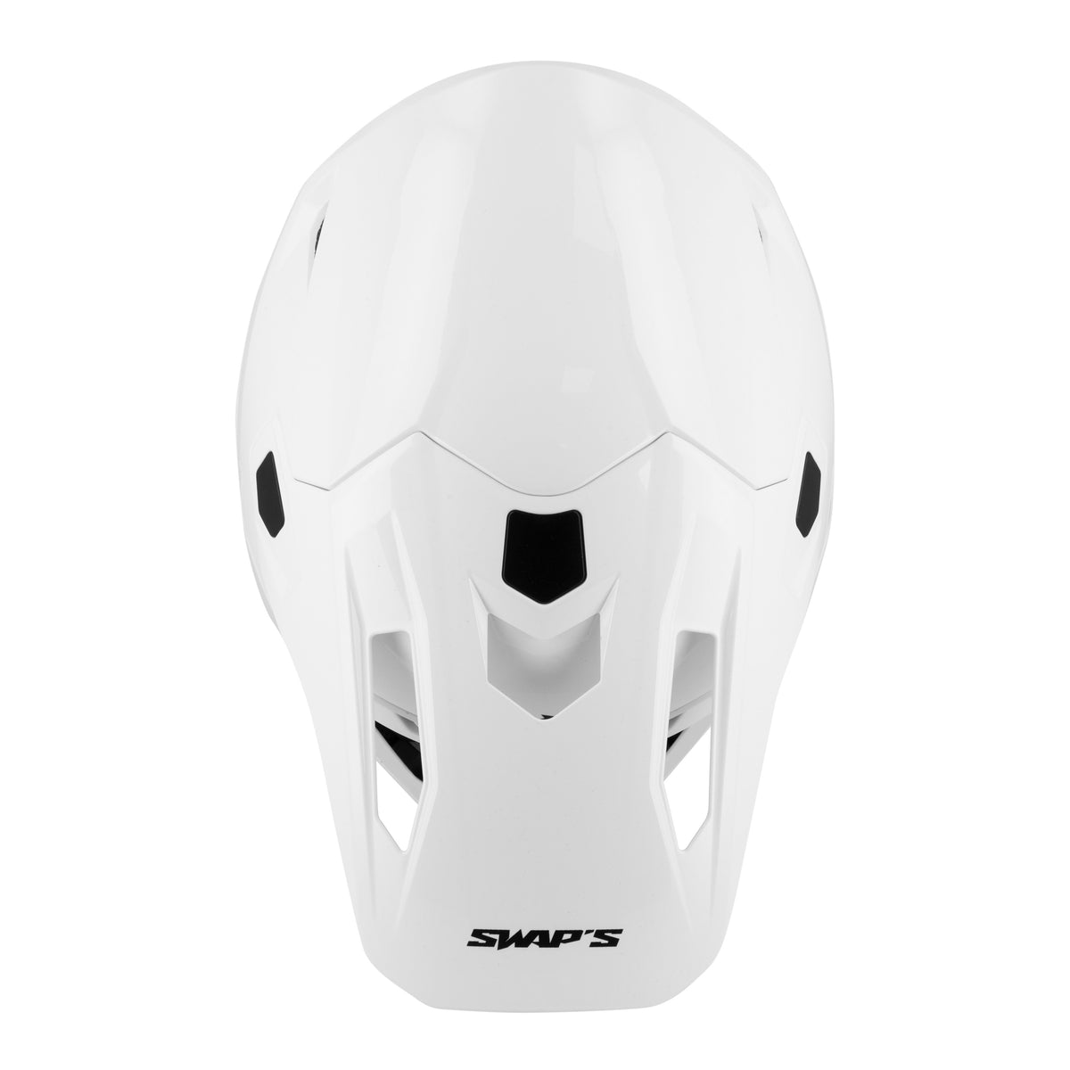 Casque cross Swaps Whip blanc, vue 7