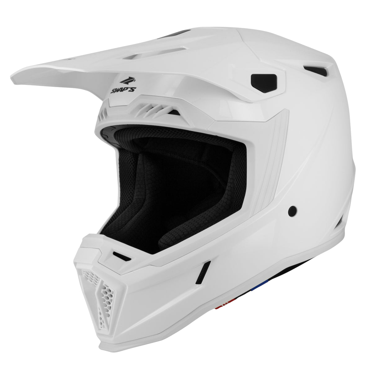 Casque moto cross Swaps Whip blanc homologué ECE 22.06