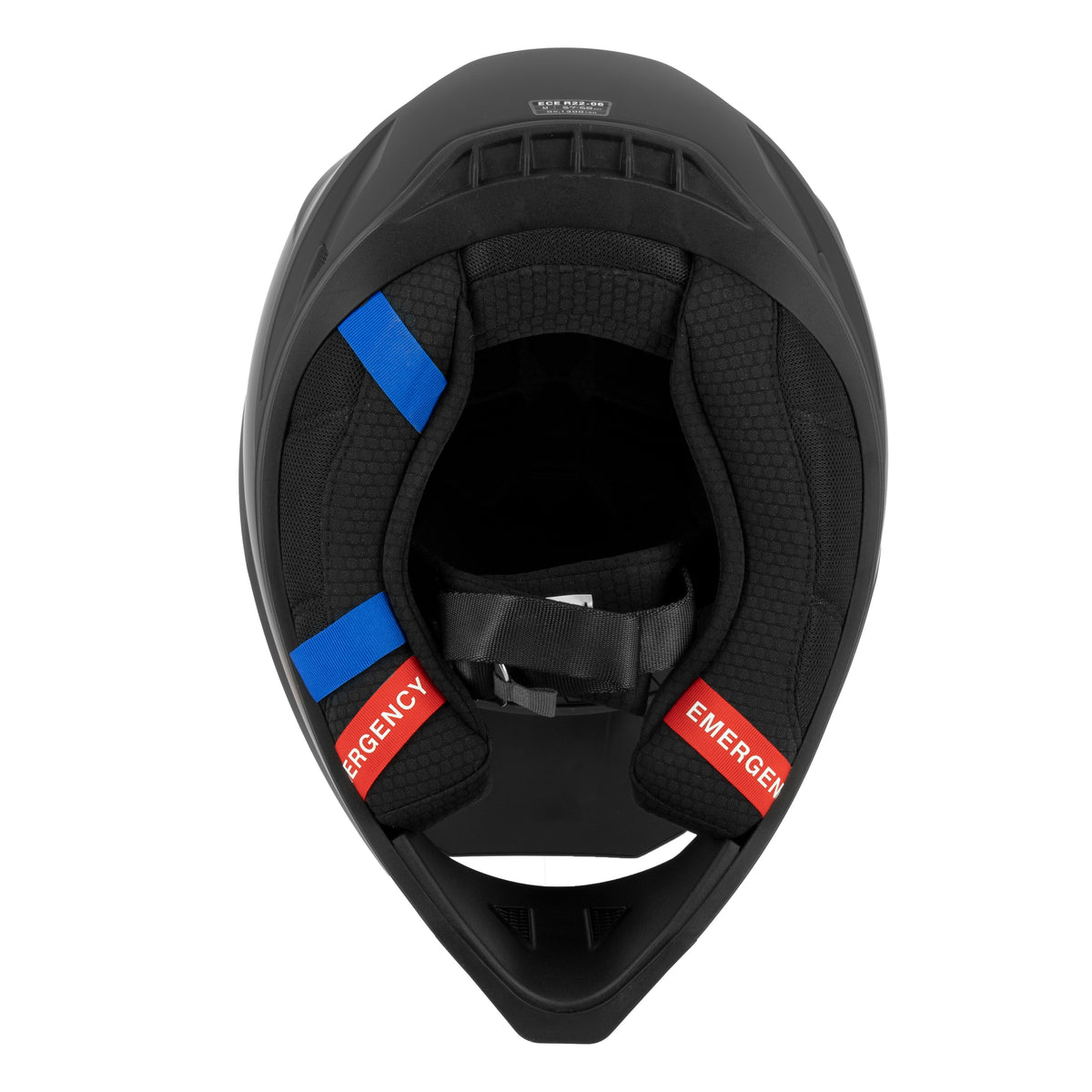 Casque moto cross Swaps Whip noir mat, vue 6