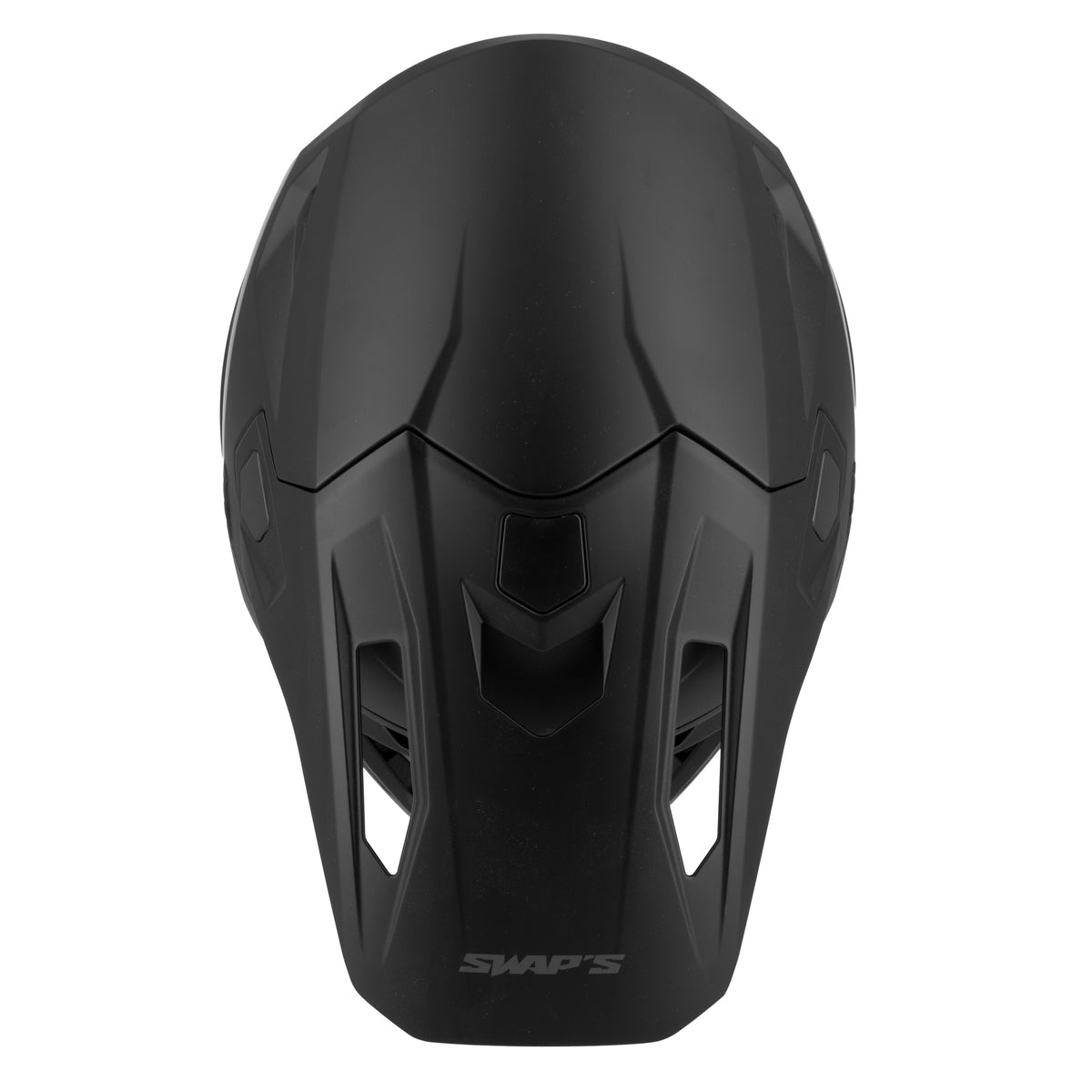 Casque moto cross Swaps Whip noir mat, vue 7