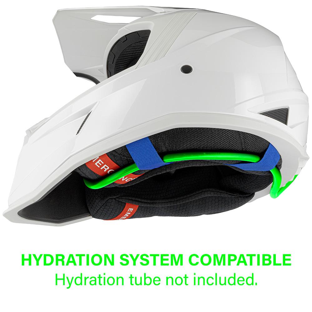 Casque moto cross Swaps Whip noir mat, vue 8