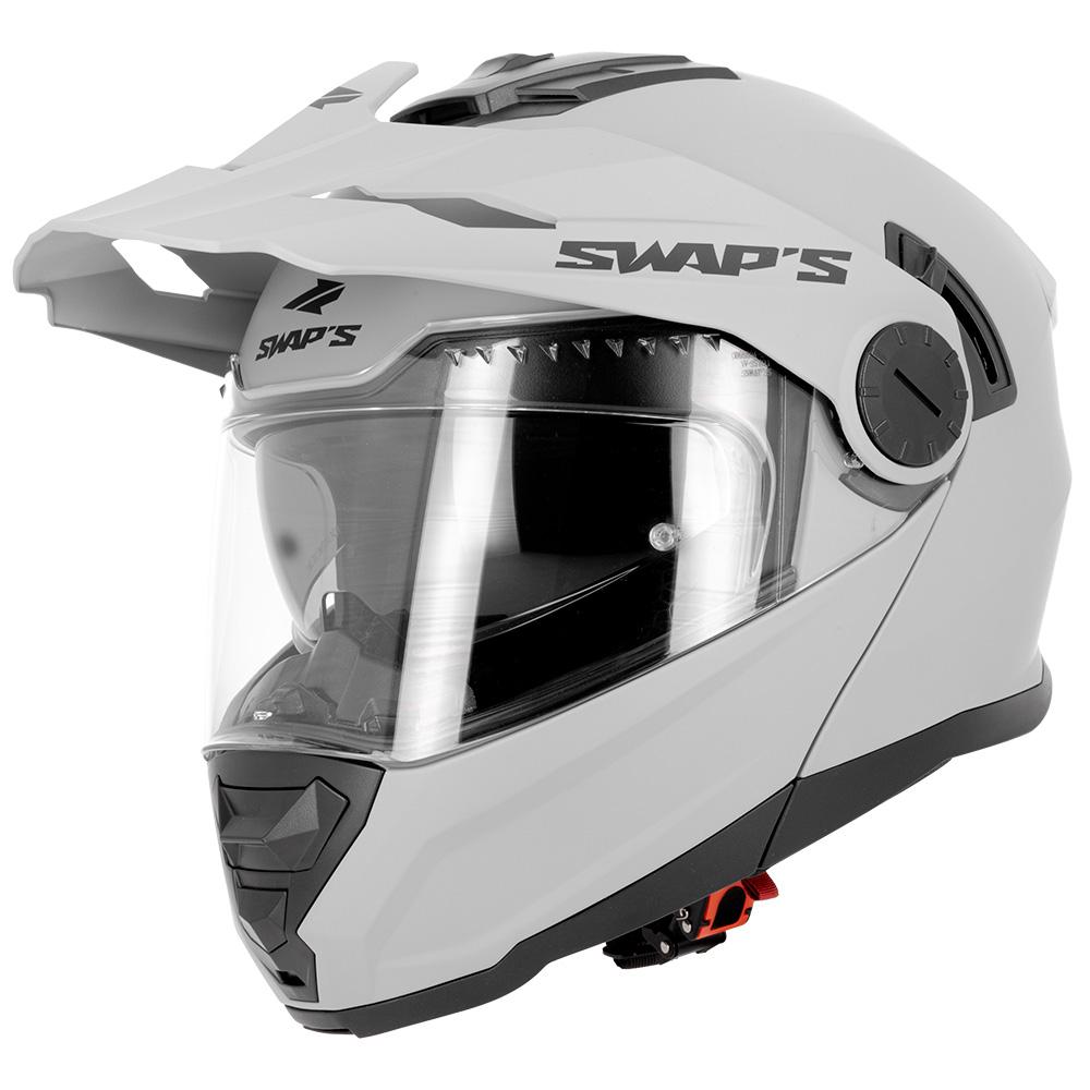 Casque enduro modulable Swaps S791 Dune gris mat, vue 2