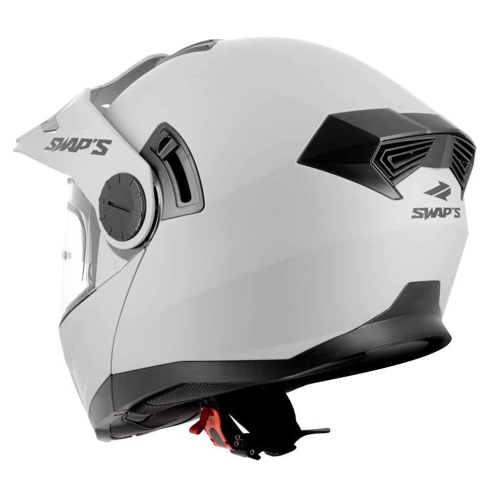 Casque moto enduro Swaps S791 Dune gris mat, vue 4
