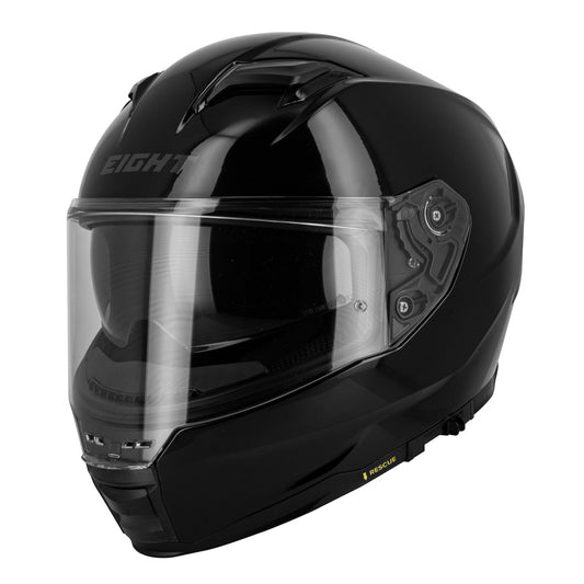 casque moto intégral noir eight s442 homologué homme femme pour usage urbain et touring