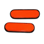 catadioptre de fourche orange pour moto