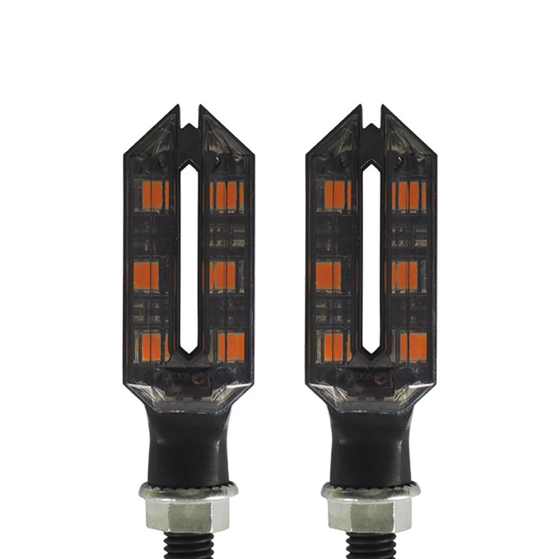 clignotants arrière moto LED universels noirs haute visibilité