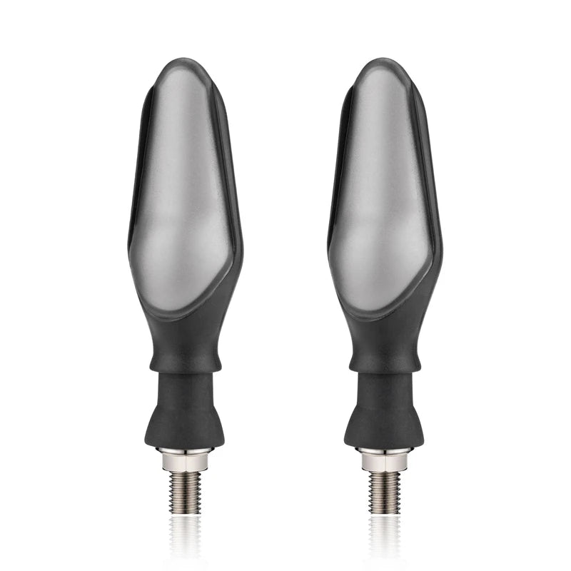 paire de clignotants LED pour moto 50cc style universel noir compact et moderne