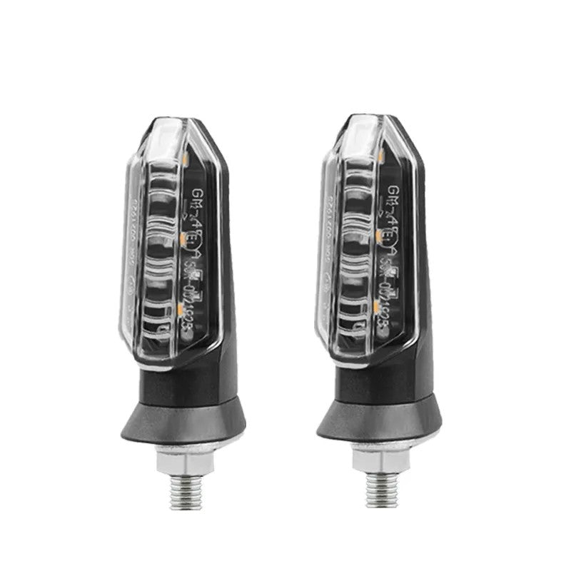 clignotants LED moto arrière universels verre transparent compatibles Honda Suzuki