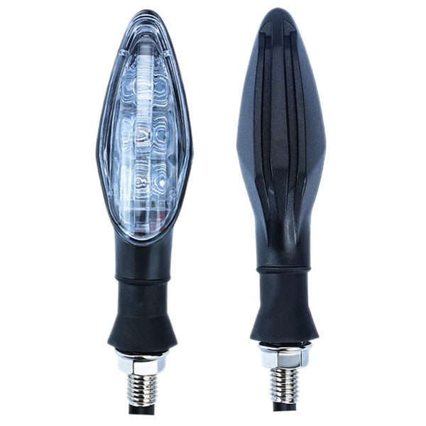 Clignotants LED Pour Moto - Étanches - 12V - 2W - Coque ABS - Compatibles Avec La Plupart Des Motos Et Scooters - 3