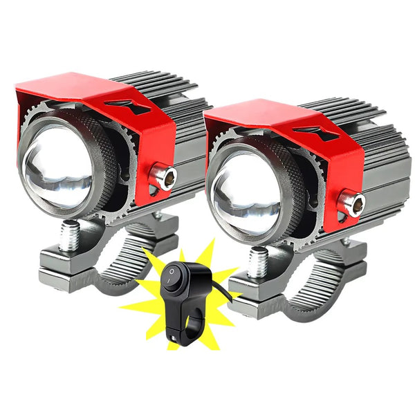 Set Luci Bici METEOR Flex - LED Super Luminosi Anteriore E Posteriore Con 3 Modalità
