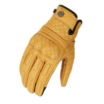 Gants de moto jaune en cuir | Boutique biker