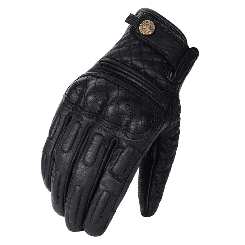 INBIKE Gants Moto Homme Hiver 100% Cuir Gants Coqués Protection