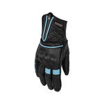 Gants moto été femme - Lilly noir et bleu - Vignette | Boutique biker