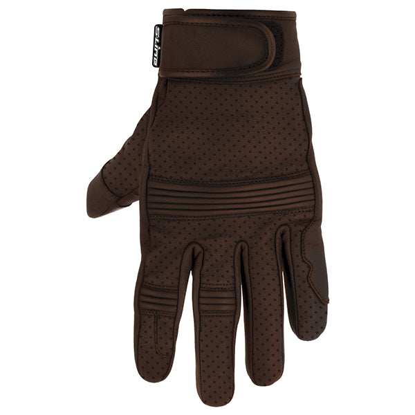 Gants De Moto En Cuir Ciré Marron GearX - Classique Délavé - Neuf Avec étiquettes