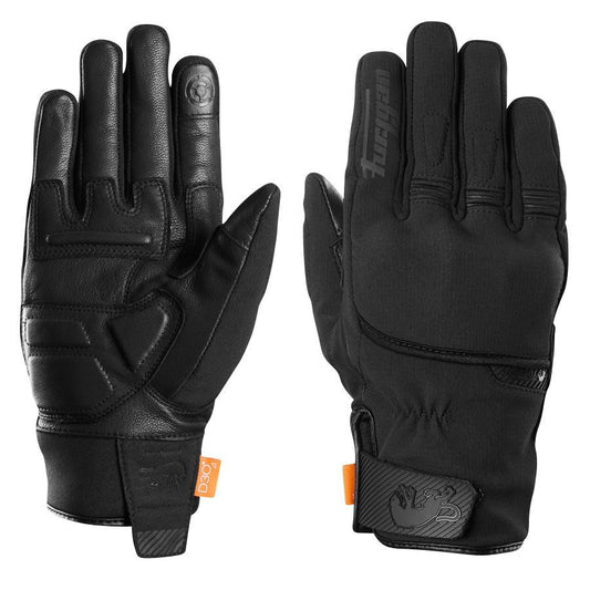 gants moto Furygan Jet All Season D3O noirs, homologués CE, étanches, tactiles, mi-saison pour homme