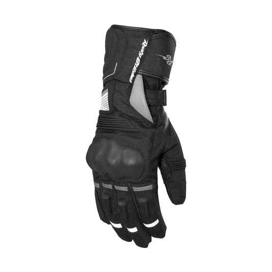 Gants moto hiver homme Rusty Stitches Ryder, noirs, protections Sas Tech, membrane Hipora imperméable.