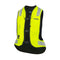 Gilet airbag Helite Turtle 2 Hi-Vis jaune motard, bandes réfléchissantes grises