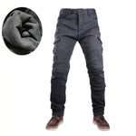 Jean de moto gris avec doublure polaire - Vignette | Boutique biker