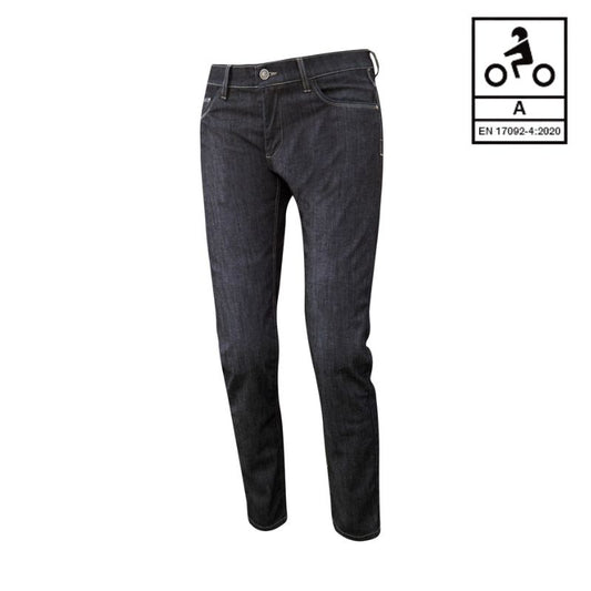 Jean moto homme ESQUAD étanche homologué CE avec protections genoux hanches imperméable et respirant