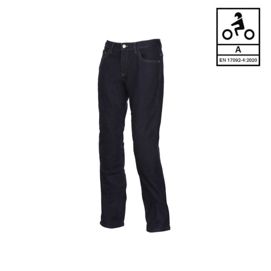 Jean moto homme avec protections CE en ARMALITH coupe droite respirant et confortable