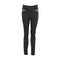 Legging moto femme Rusty Stitches Claudia V2 noir et blanc, coupe ajustée, genoux plissés