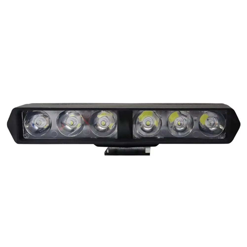 projecteur LED longue portée moto 6 LED étanche noir pour conduite nocturne