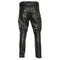 pantalon moto homme cuir noir véritable coupe ergonomique style motard