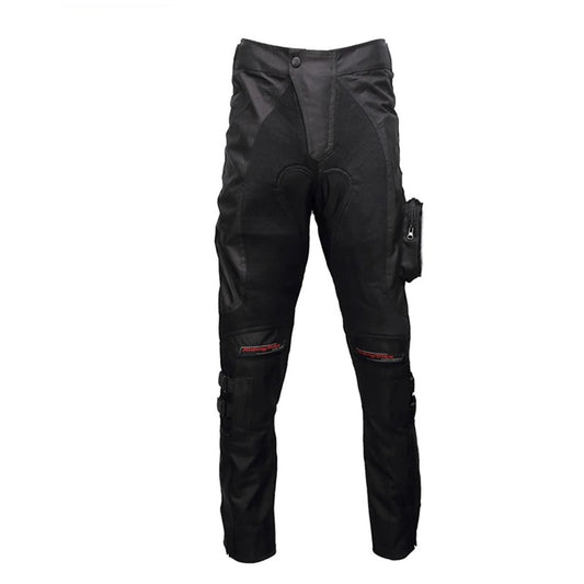 pantalon moto noir pour homme textile cuir léger respirant coupe-vent