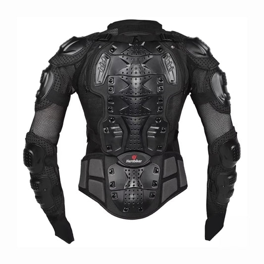 pare-pierre motocross noir avec protection dorsale amovible respirant réglable pour homme et femme tailles S à 5XL