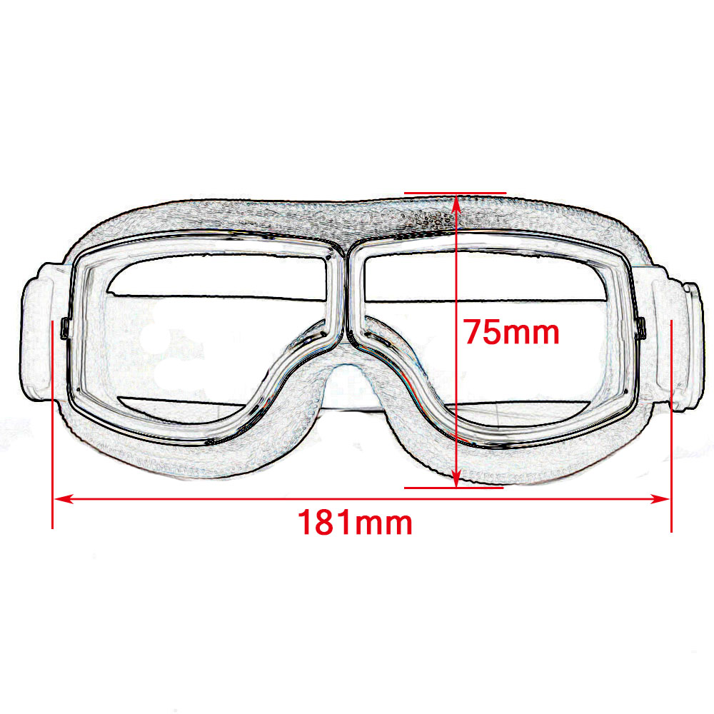 Lunettes De Moto Vintage MUXSAM - Protection Steampunk - Pour Sports Extérieur Et Motocross