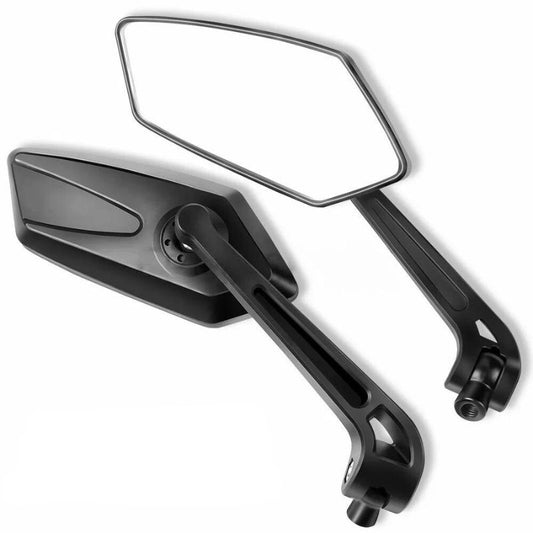 rétroviseur de guidon moto noir en ABS pour supermotard, design sport universel
