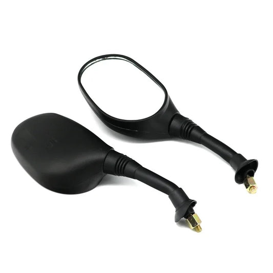 rétroviseur de guidon universel pour scooter avec coque plastique noire