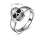 Bague tête de mort en argent massif 925 unisexe 13 mm pour homme et femme