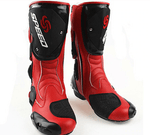 Botte de moto rouge pour homme | Boutique biker