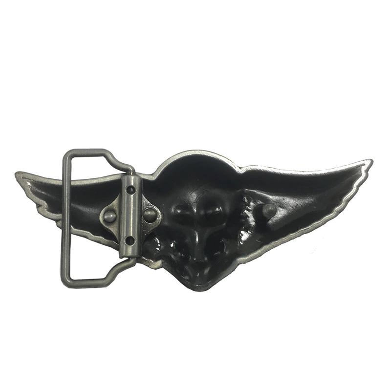 Boucle De Ceinture Homme Tête De Mort Squelette Acier Inox