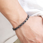 Bracelet chaine fine noircie homme et femme | Boutique biker